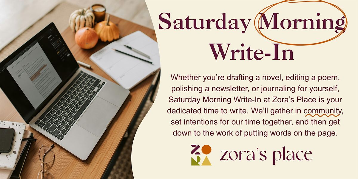 Saturday Morning Write-In | Event in Evanston | AllEvents