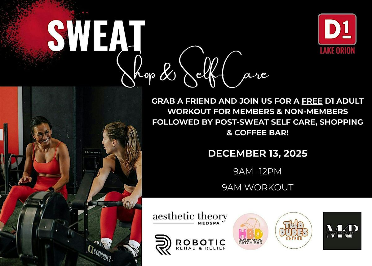 SWEAT, SIP & SHOP WITH D1 LAKE ORION, 13 December | Event in Lake Orion | AllEvents