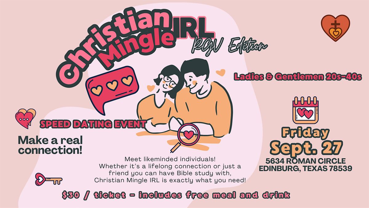 Christian Mingle IRL RGV, 27 September | Event in Edinburg | AllEvents