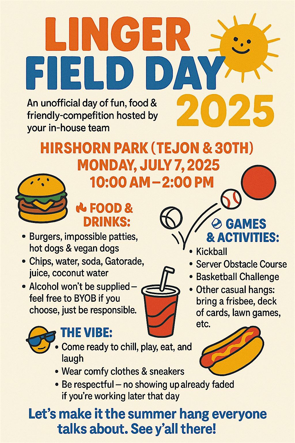 Linger Field Day, 7 July | Event in Denver | AllEvents