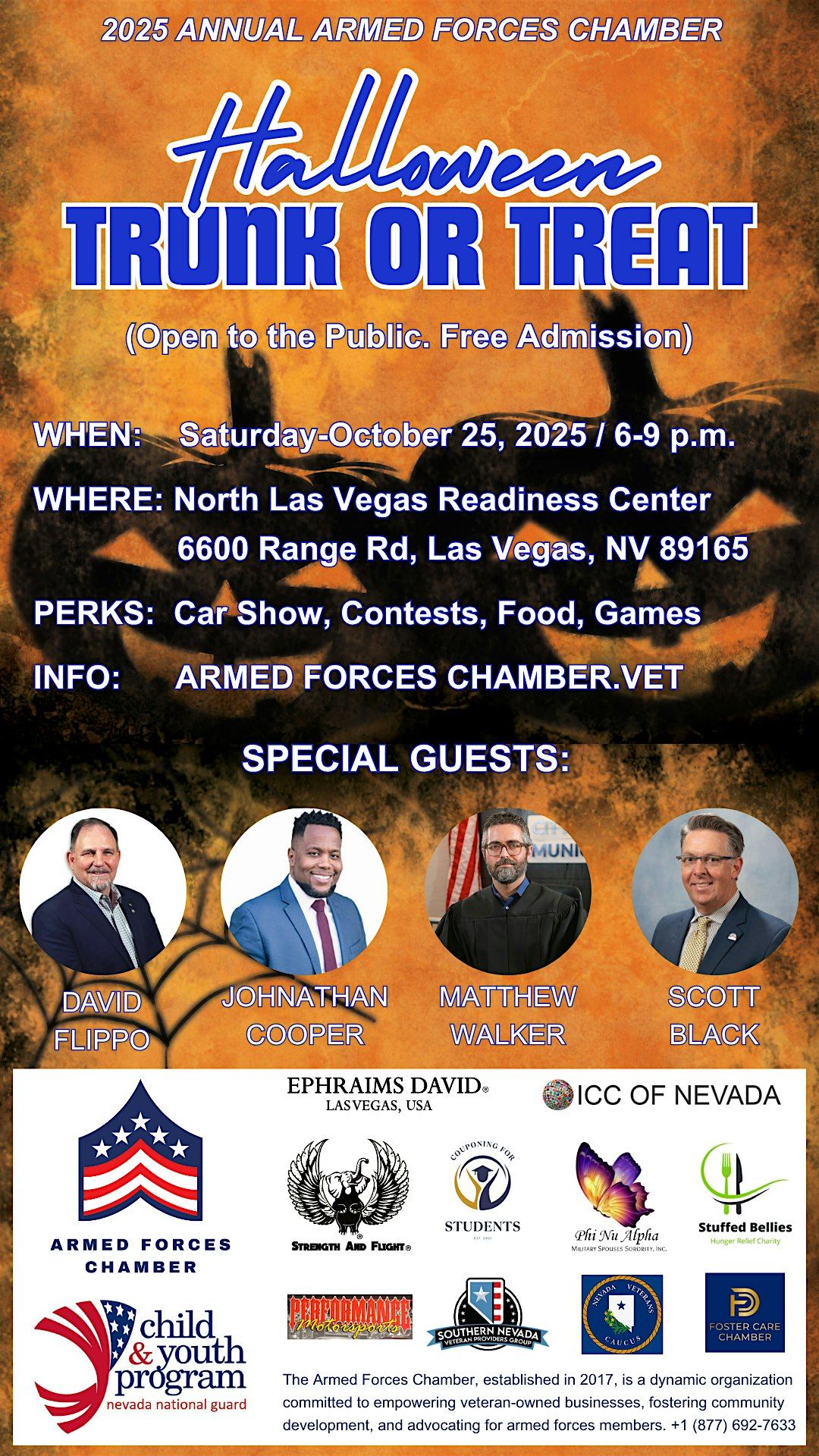 2025 Armed Forces Chamber Annual Halloween Trunk or Treat, 25 October | Event in Las Vegas | AllEvents