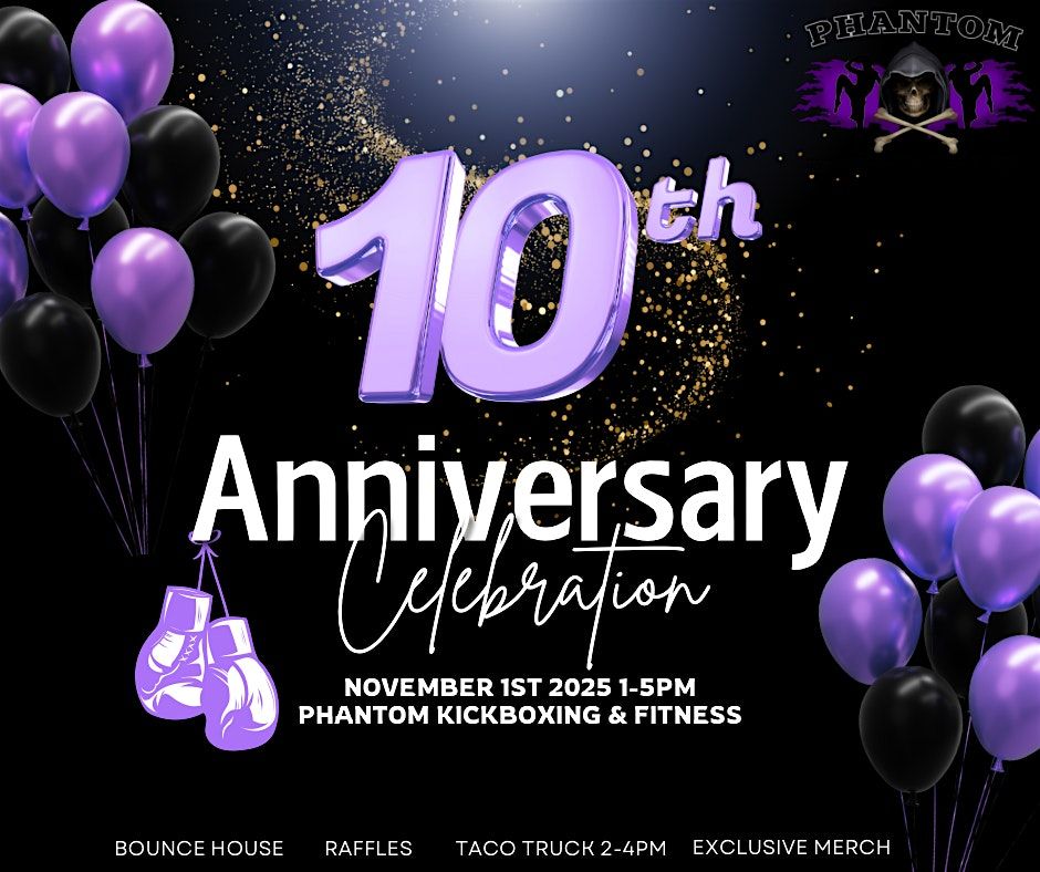Phantom Kickboxing 10-year anniversary bash!, 1 November | Event in Plainfield | AllEvents