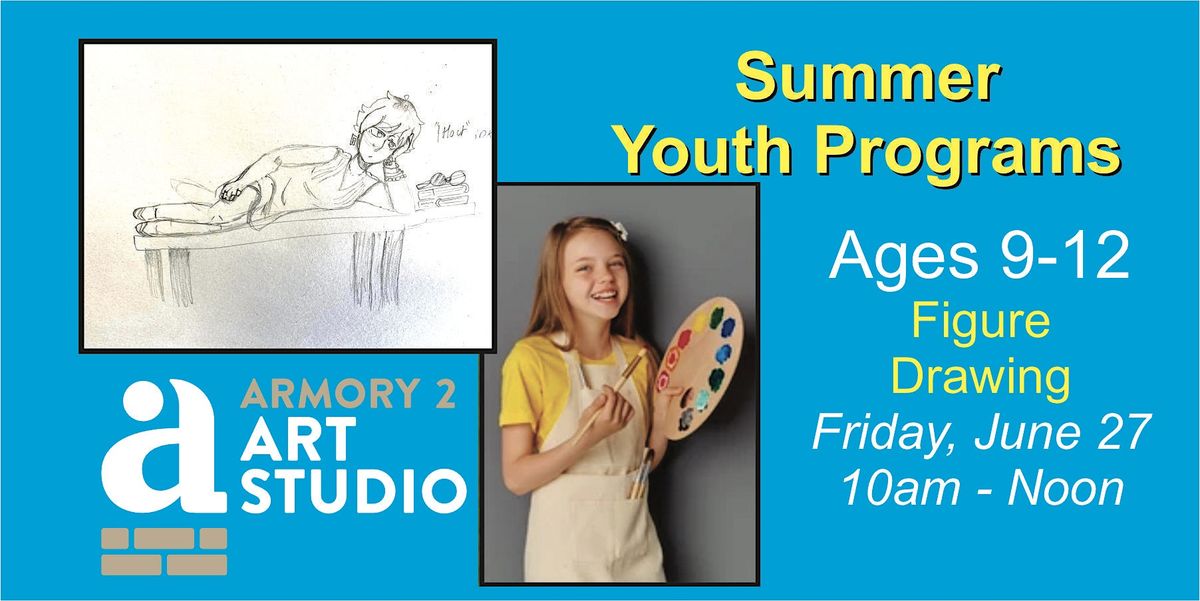 Summer Youth Class - Ages 9-12 - Figure Drawing, 27 June | Event in Grand Haven | AllEvents