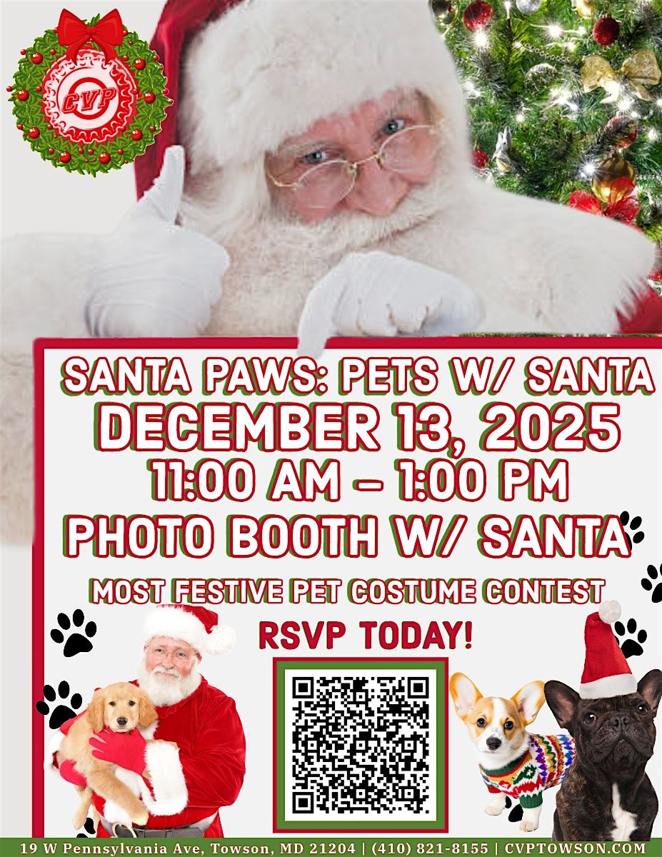 Santa Paws: Pets with Santa, 13 December | Event in Towson | AllEvents