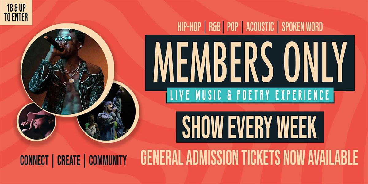 Members Only: Live Music & Poetry Experience (Artist Ticket), 20 July | Event in Los Angeles | AllEvents