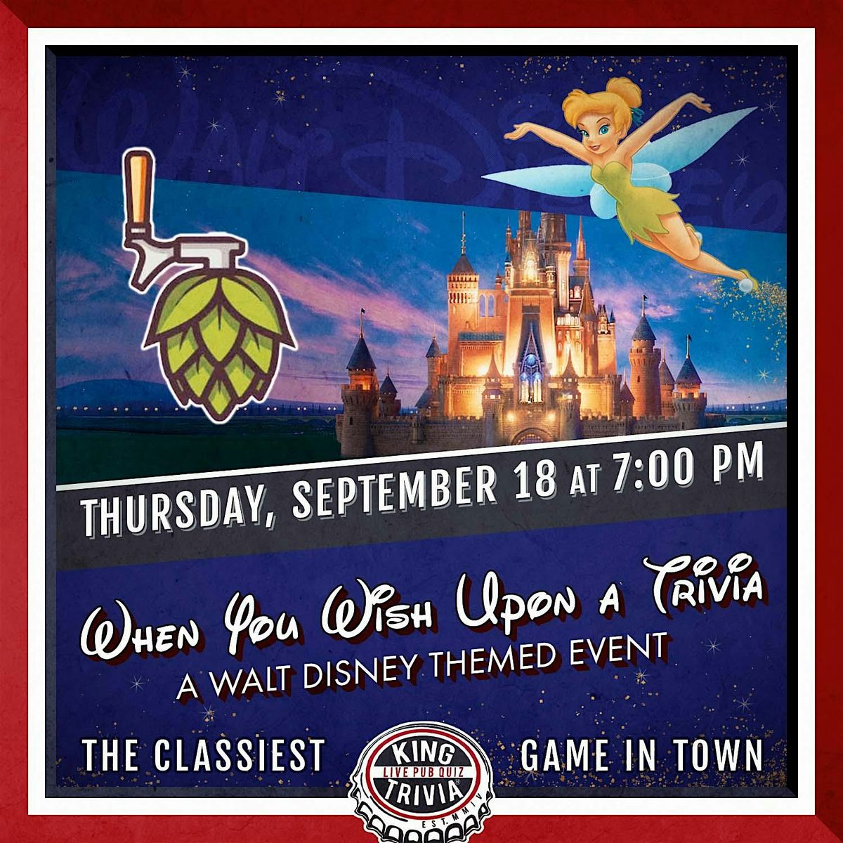 Disney Trivia Night at Hoppin', 18 September | Event in Grapevine | AllEvents