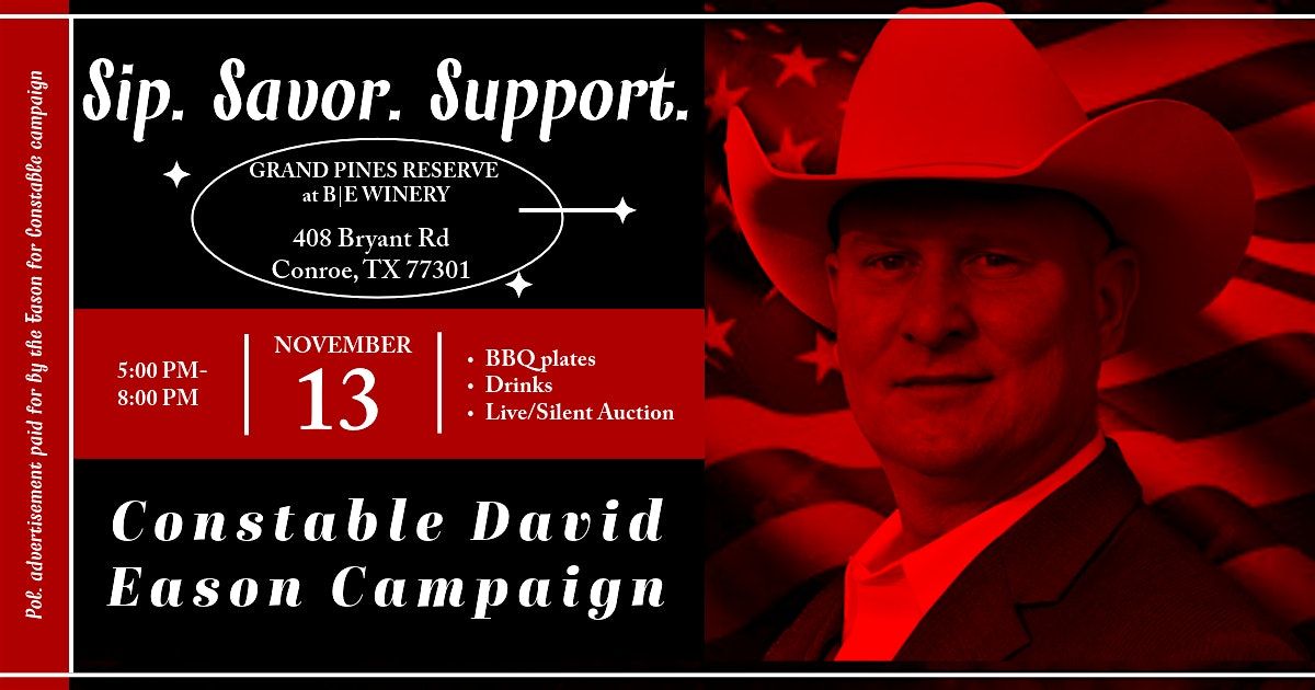 Sip, Savor, & Support, 13 November | Event in Conroe | AllEvents