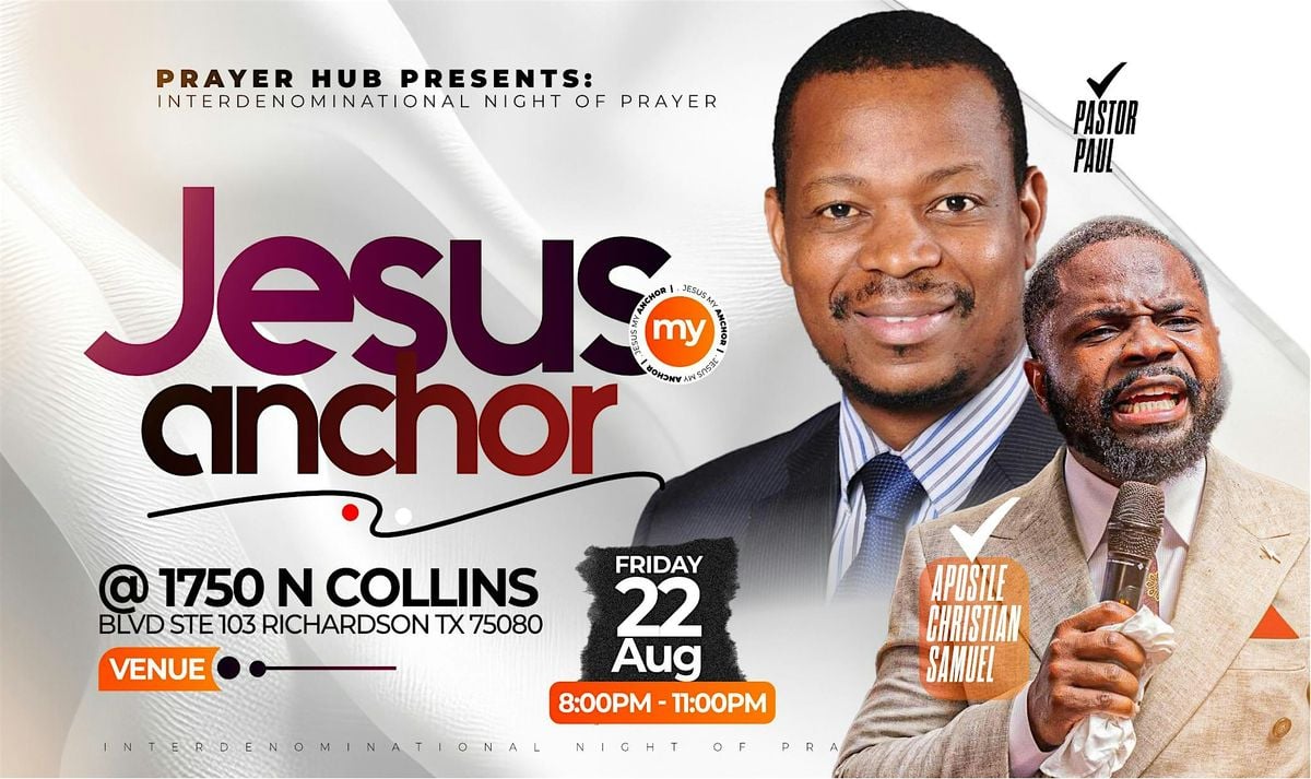 Prayer Hub - Interdenominational night of Prayer, 22 August | Event in Richardson | AllEvents