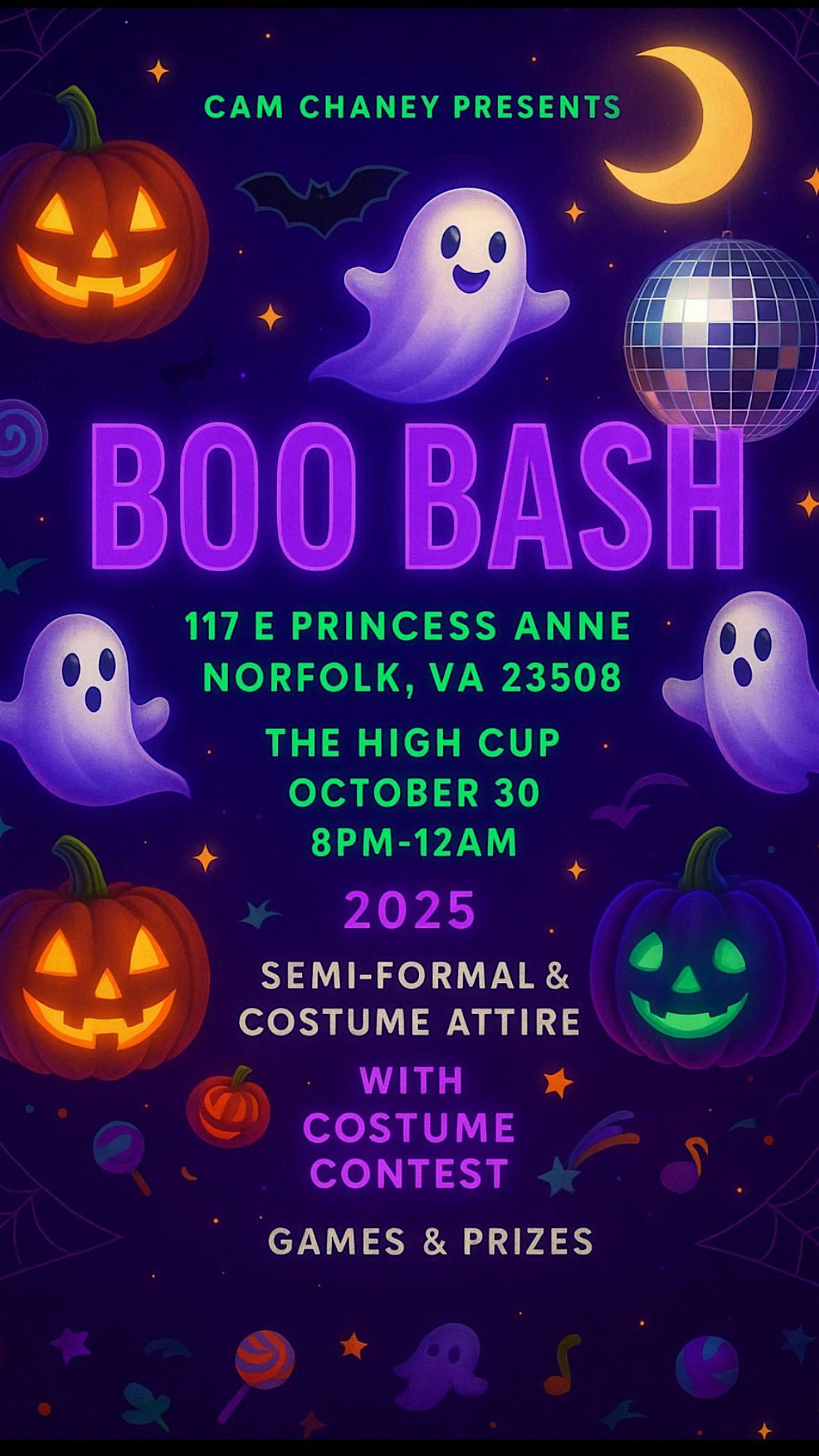 Cam Chaney Presents: Boo Bash, 30 October | Event in Norfolk | AllEvents