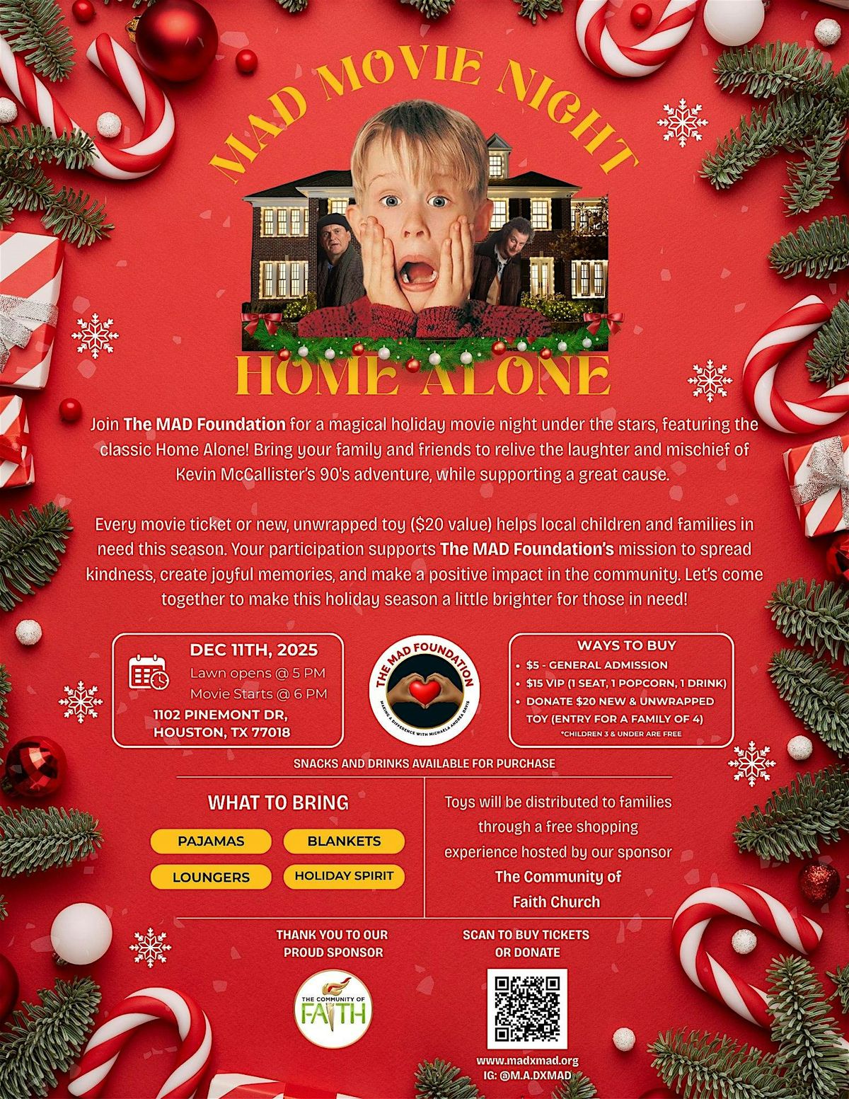 MAD Movie Night, 11 December | Event in Houston | AllEvents