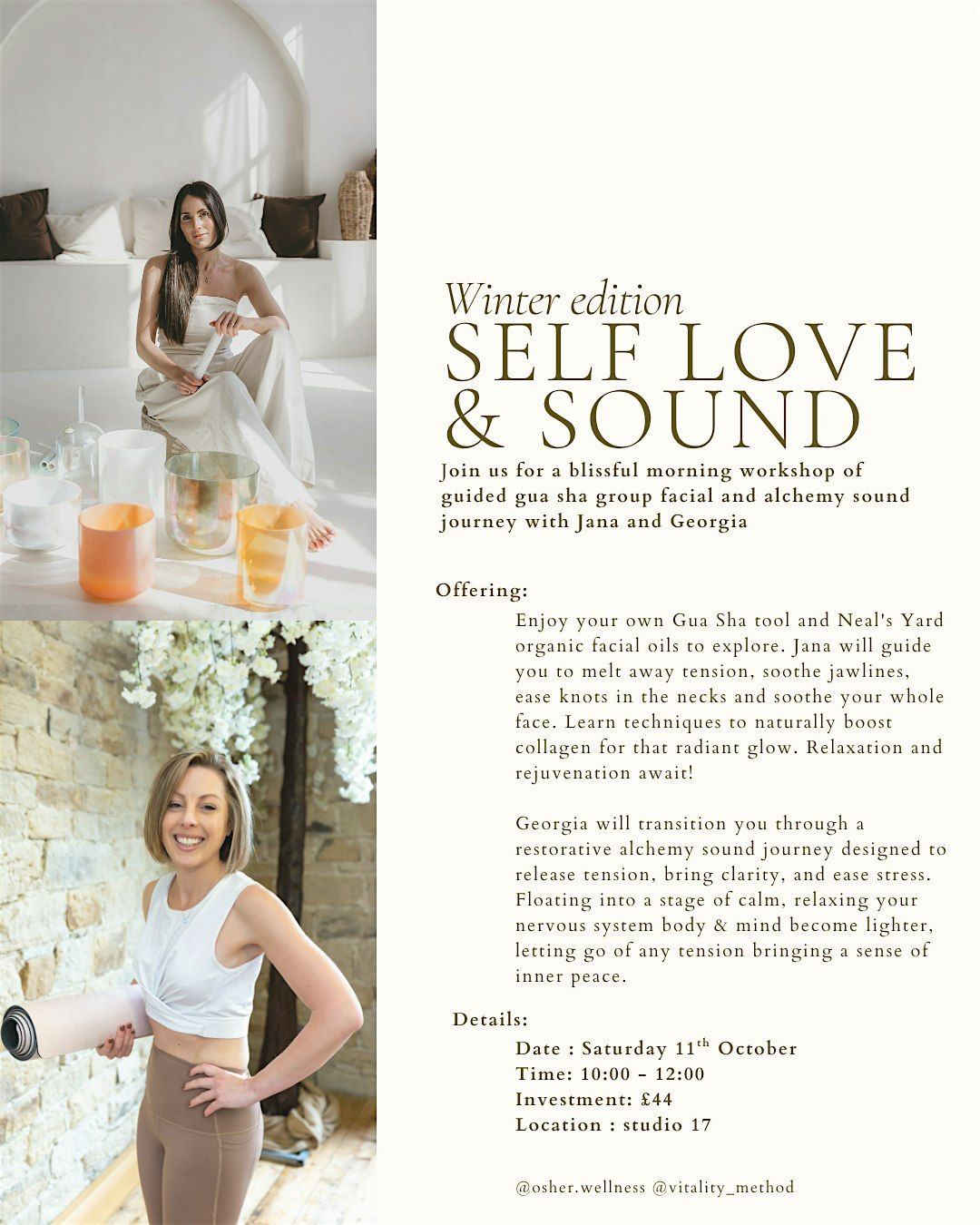 Winter Self Love & Sound | guided gua sha  facial & sound healing workshop, 11 October | Event in Stockport