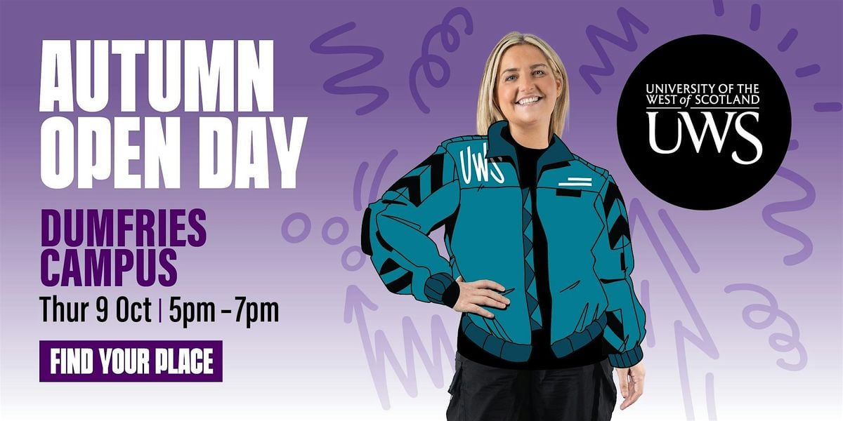 UWS Autumn Open Day - Dumfries Campus, 9 October | Event in Dumfries | AllEvents