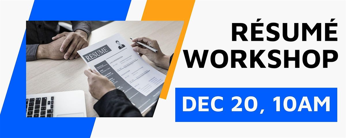 Résumé Workshop for Job Seekers, 20 December | Event in Austin | AllEvents