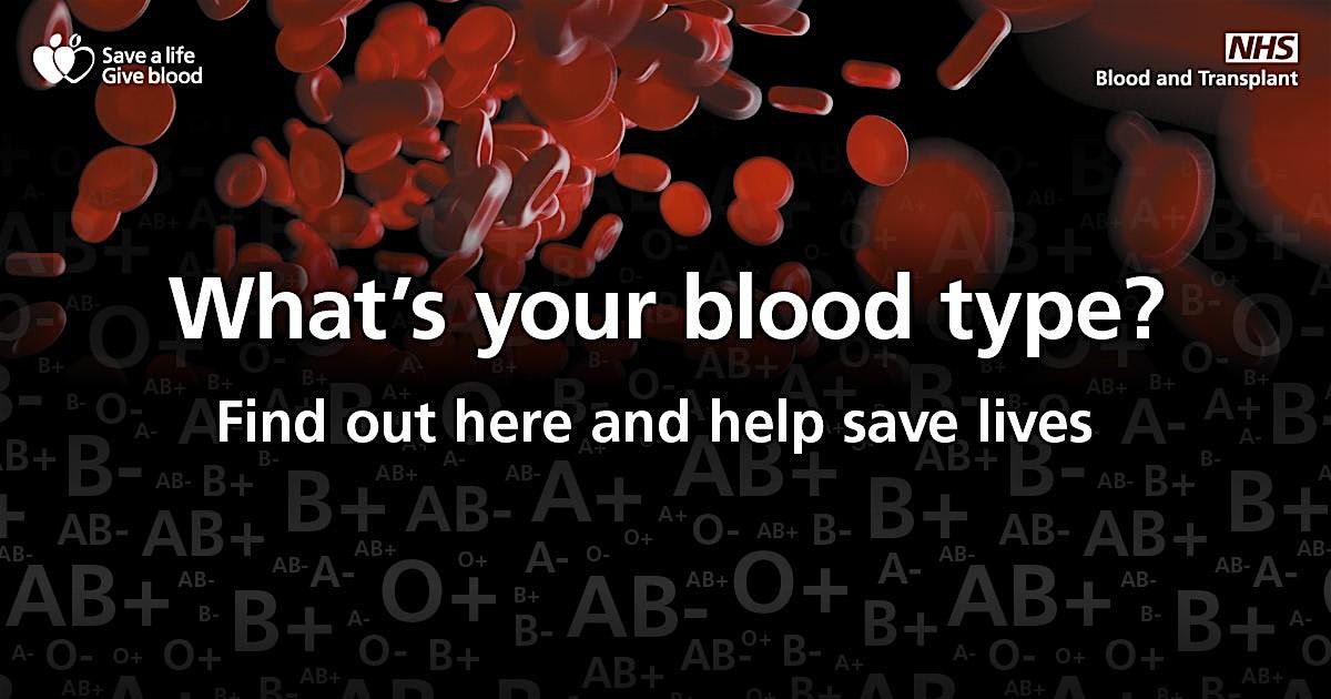 NHSBT -  What's your Blood type? Pop up shop - Wolverhampton | Event in Wolverhampton | AllEvents