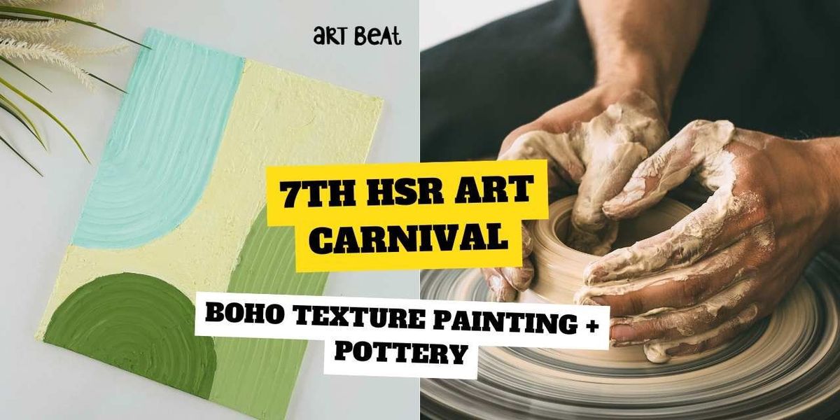 Boho texture + Pottery (Art Carnival), 7 September | Event in Bangalore | AllEvents