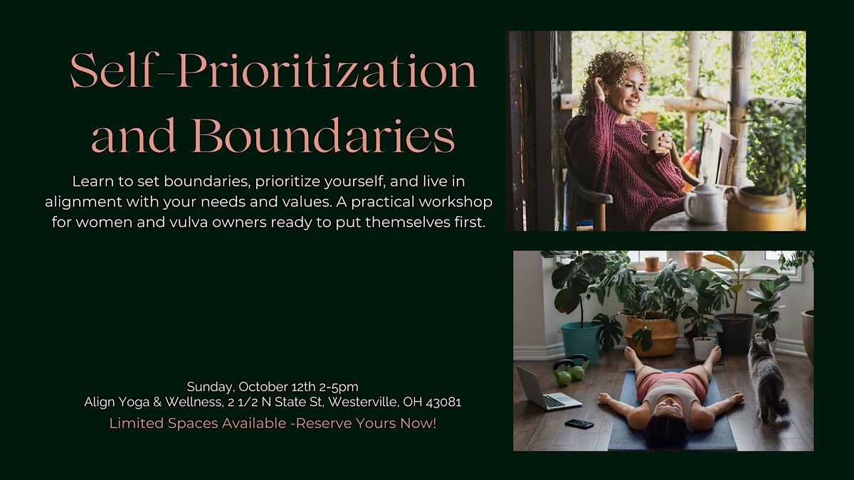 Self-Prioritization and Boundaries, 12 October | Event in Westerville | AllEvents