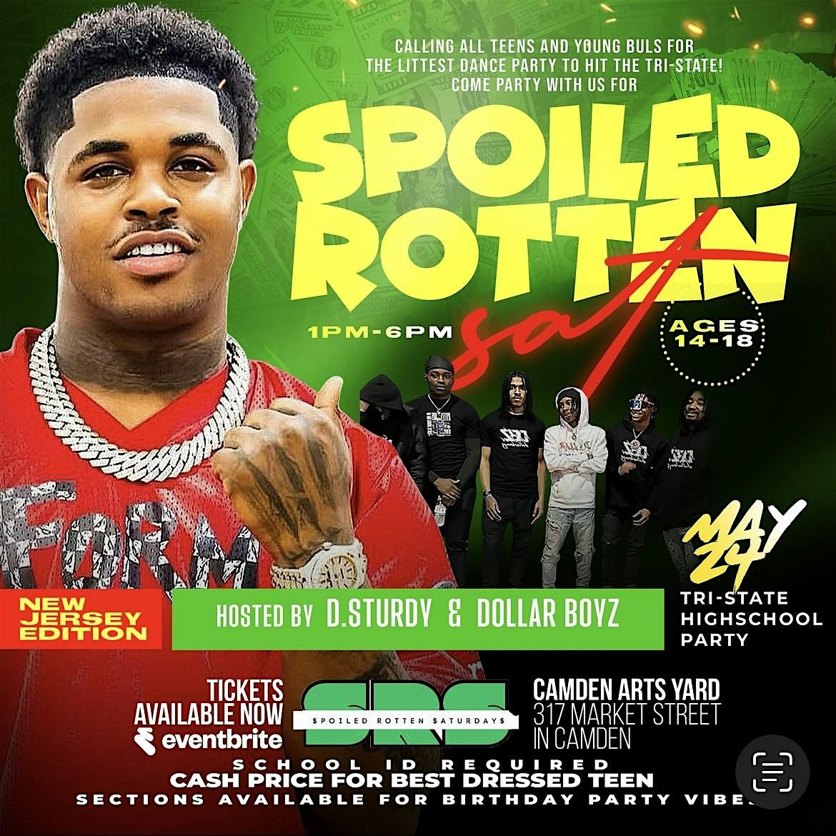 “Spoiled Rotten Saturday’s” Teen Day Party, Camden Arts Yard, 25 May ...