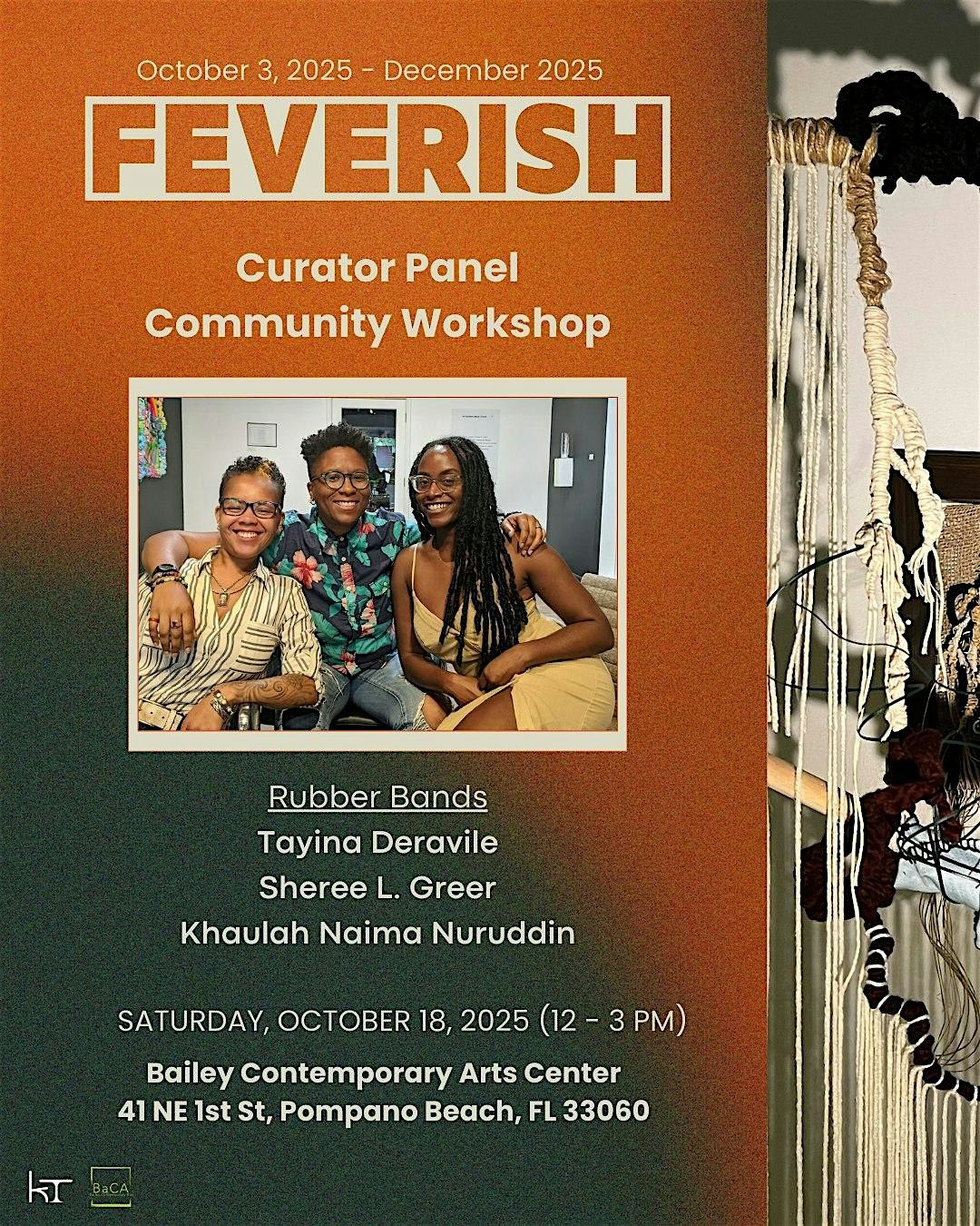 FEVERISH: An Ekphrastic Exhibition | Curator Panel and Workshop, 18 October | Event in Pompano Beach | AllEvents