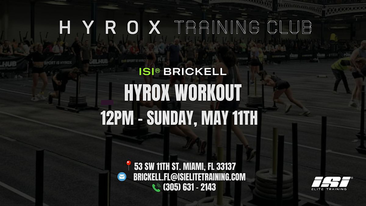 HYROX WORKOUT | Event in Miami | AllEvents