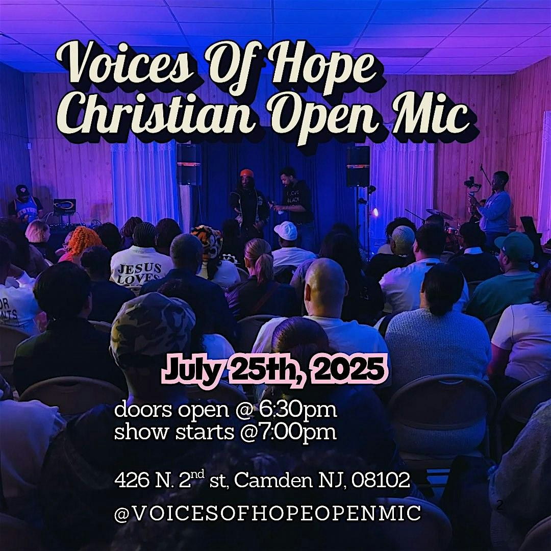 Voices Of Hope Christian Open Mic, 25 July | Event in Camden | AllEvents