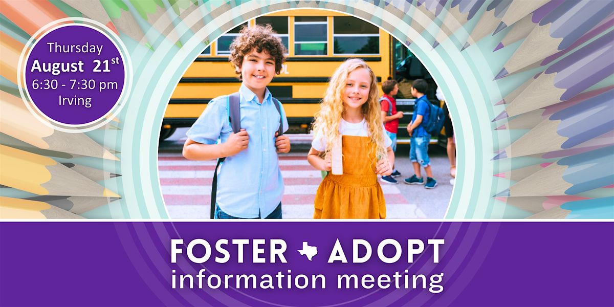 Foster | Adopt Info Meeting, 21 August | Event in Irving | AllEvents