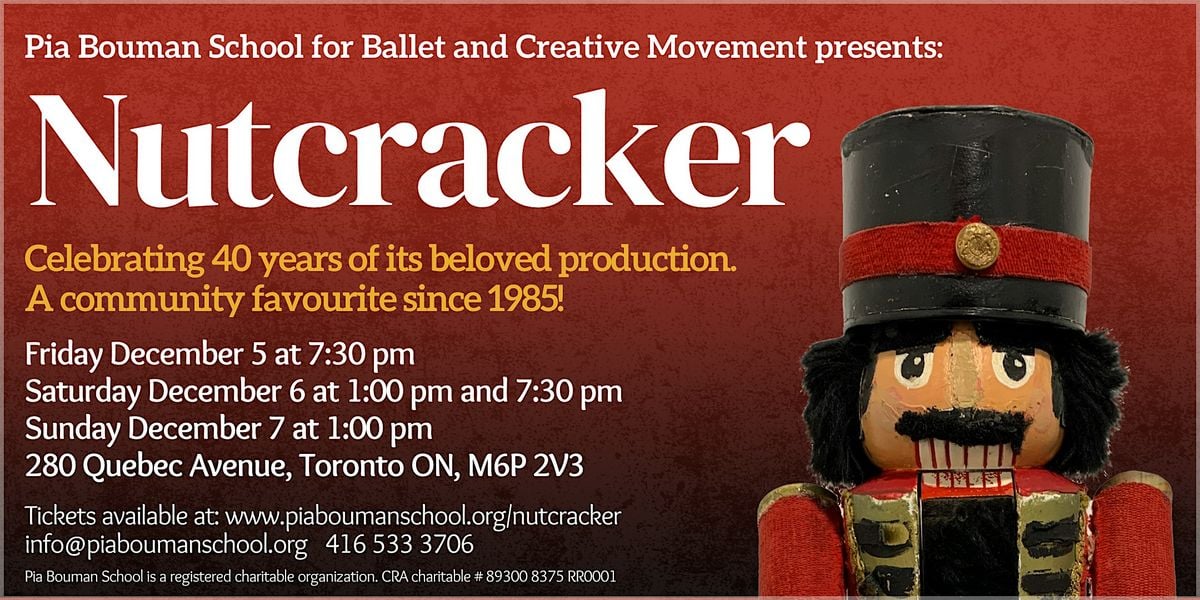 Nutcracker 2025: Saturday December 6 Matinee, 6 December | Event in Toronto | AllEvents