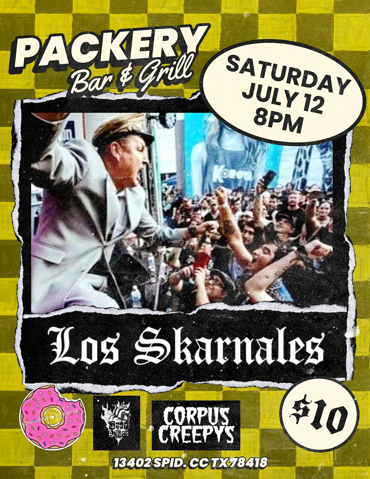 Los Skarnales w/ Scrumptious Sound System, Grey Bliss & Corpus Creepys, 12 July | Event in Corpus Christi
