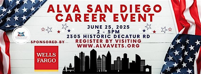 2025 ALVA San Diego Career Event (Sponsored by Wells Fargo), 25 June | Event in San Diego | AllEvents