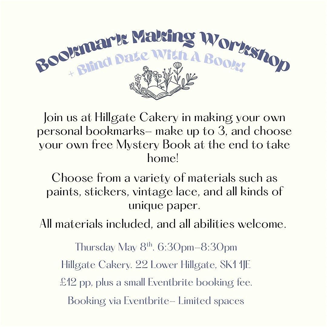 Bookmark Making (+Blind Date With A Book), 8 May | Event in Stockport | AllEvents