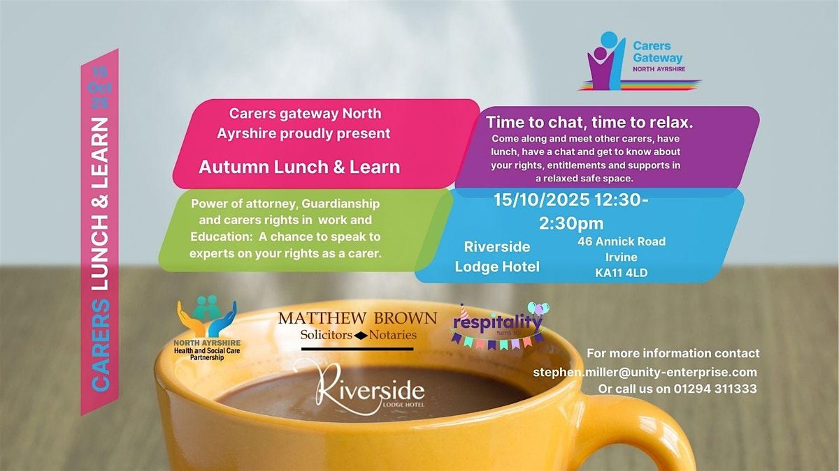 Autumn Lunch and Learn, 15 October | Event in Irvine | AllEvents