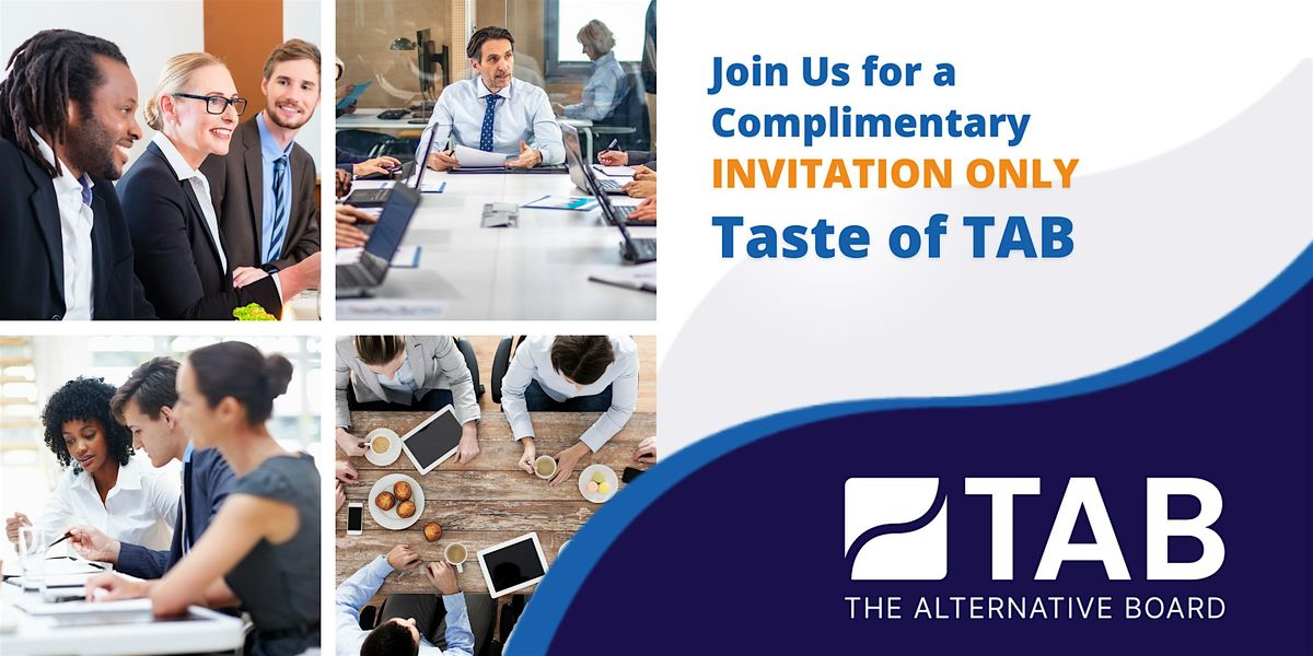 Achieve more in your Business! Join a TAB Business Owners Roundtable., 14 August | Event in Rogers | AllEvents