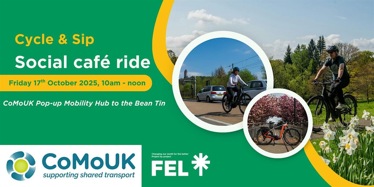 Cycle & Sip: Social Café Ride, 17 October | Event in Stirling | AllEvents
