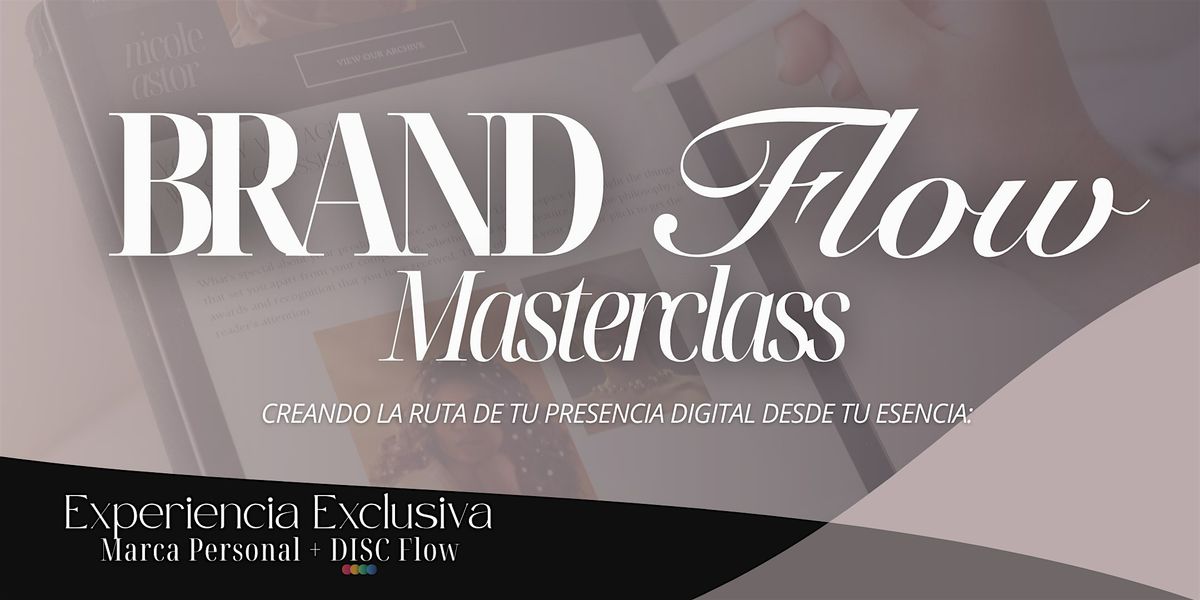 Brand-Flow Masterclass, 26 July | Event in San Juan | AllEvents