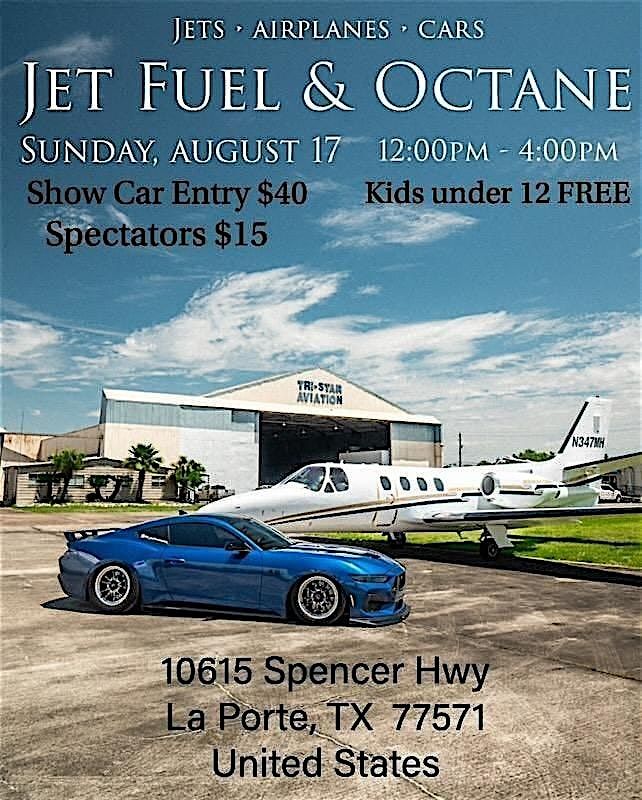 Jet Fuel & Octane Show Entry | Event in La Porte | AllEvents