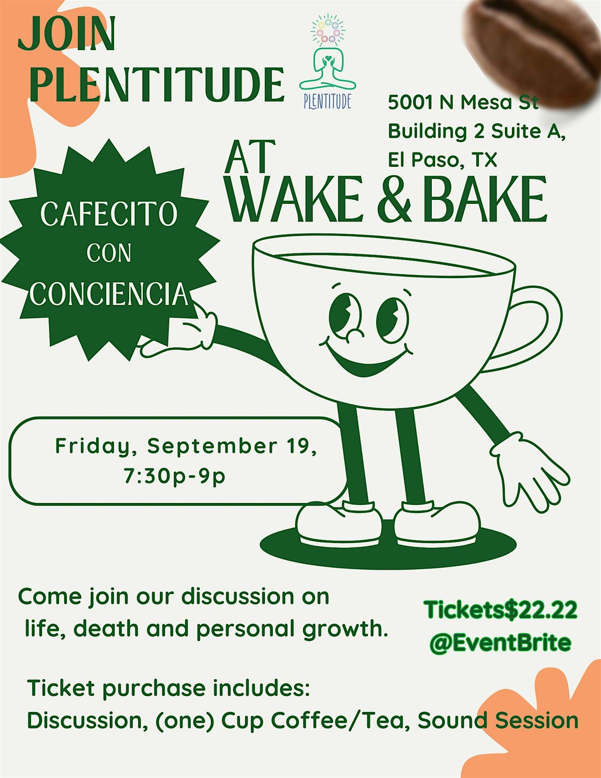 Cafecito con Conciencia, 19 September | Event in El Paso | AllEvents