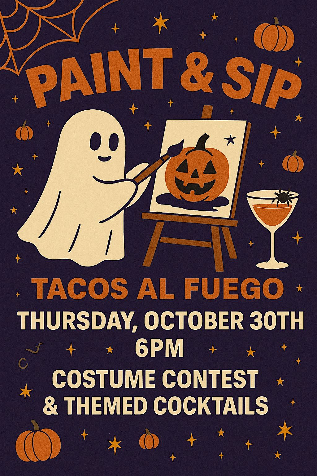Halloween Paint and Sip Night, 30 October | Event in Riverside | AllEvents