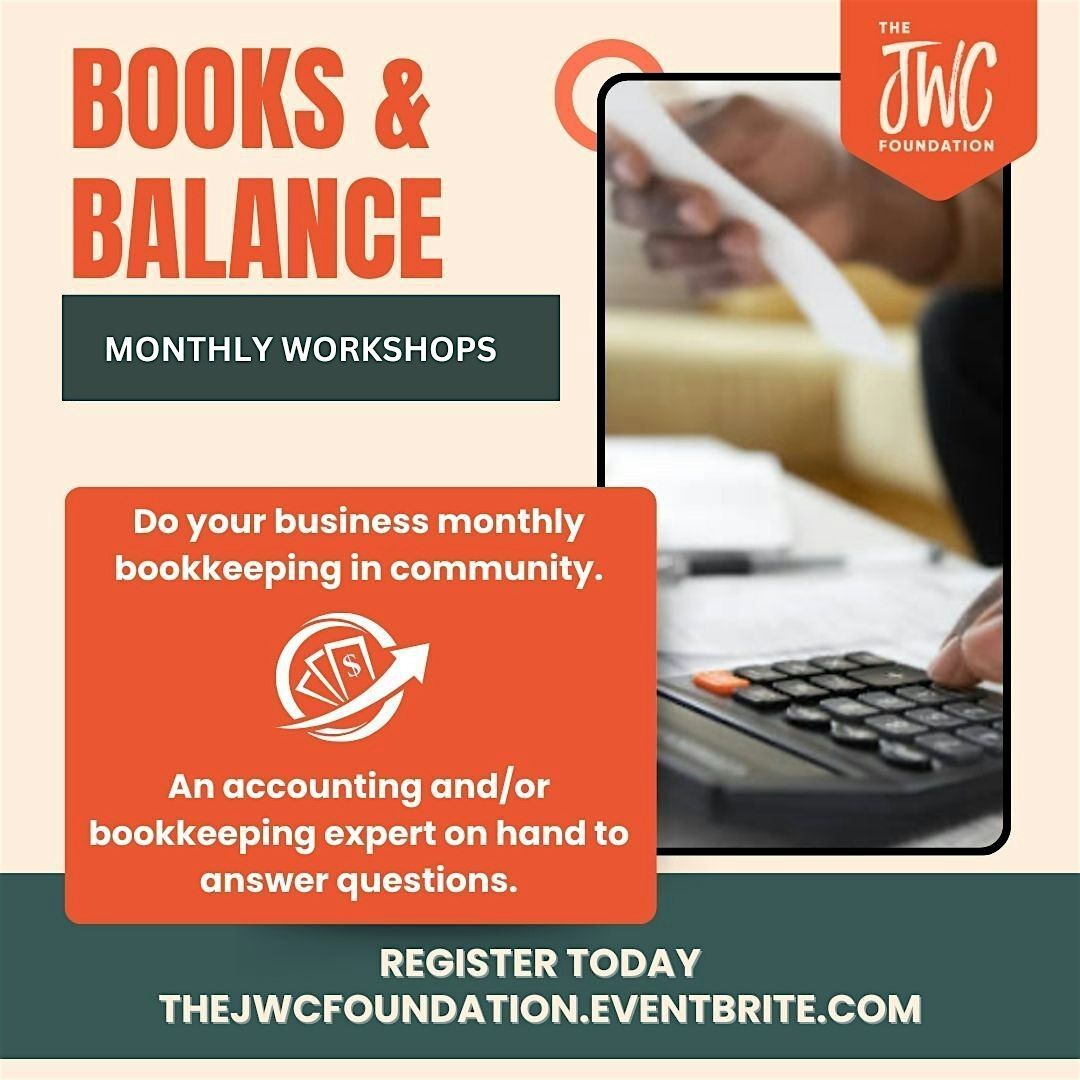 Books + Balance Bookkeeping Session, 3 September | Event in Richmond | AllEvents