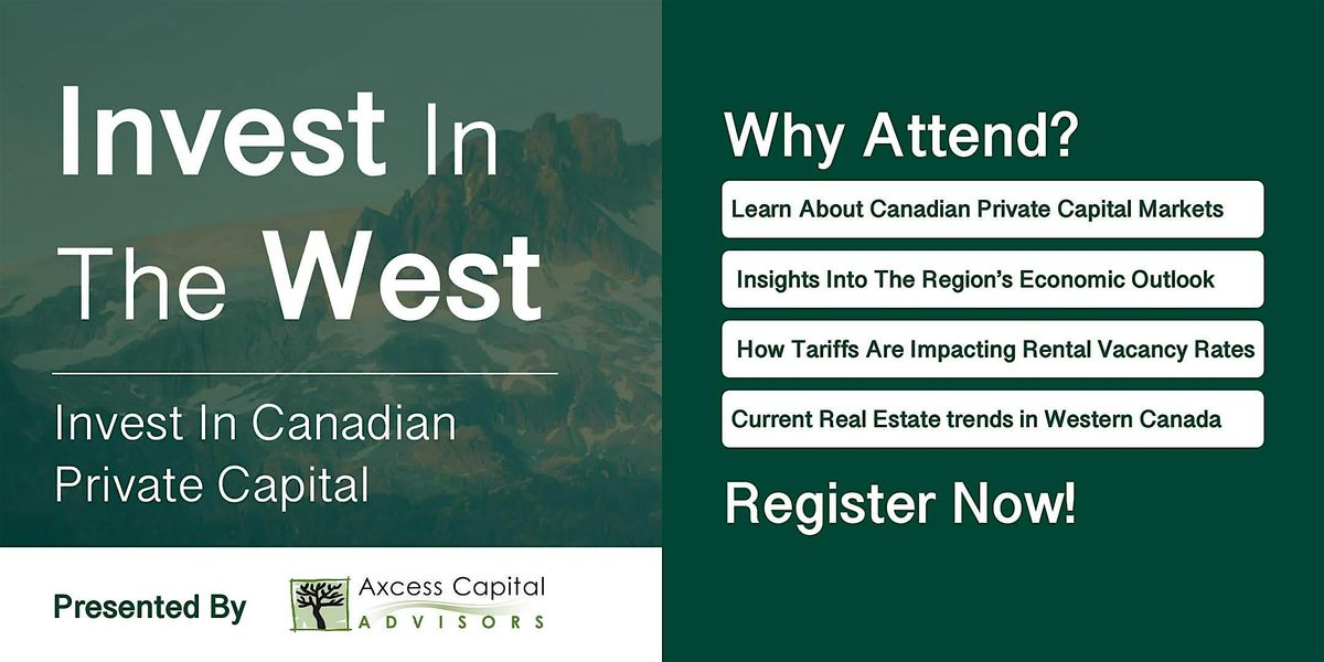 Invest in the West: Canadian Private Capital Insights – Calgary Event, 18 December | Event in Calgary | AllEvents