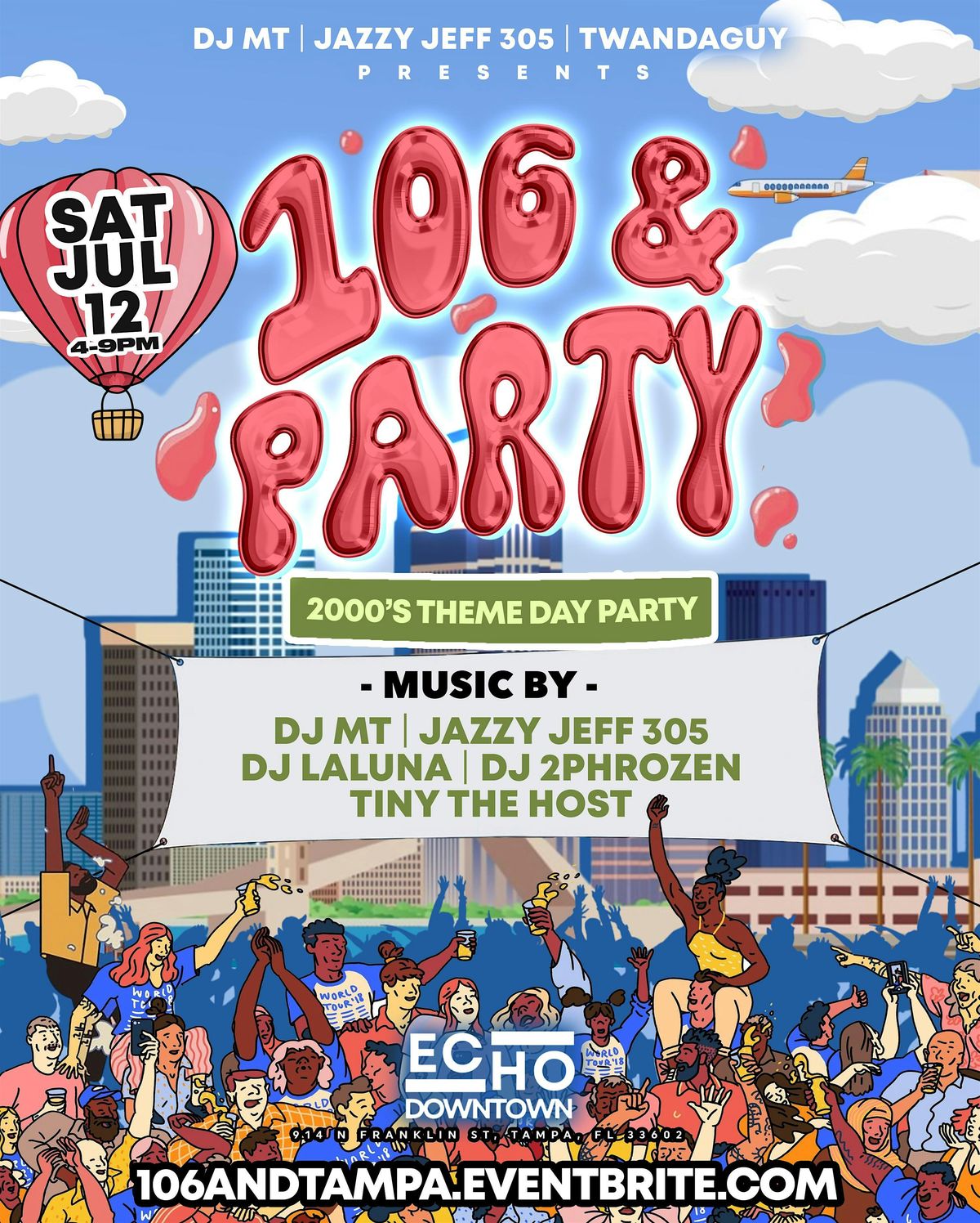 106 &  DAY PARTY TAMPA BAY - 2000s THEMED DAY PARTY!, 12 July | Event in Tampa | AllEvents