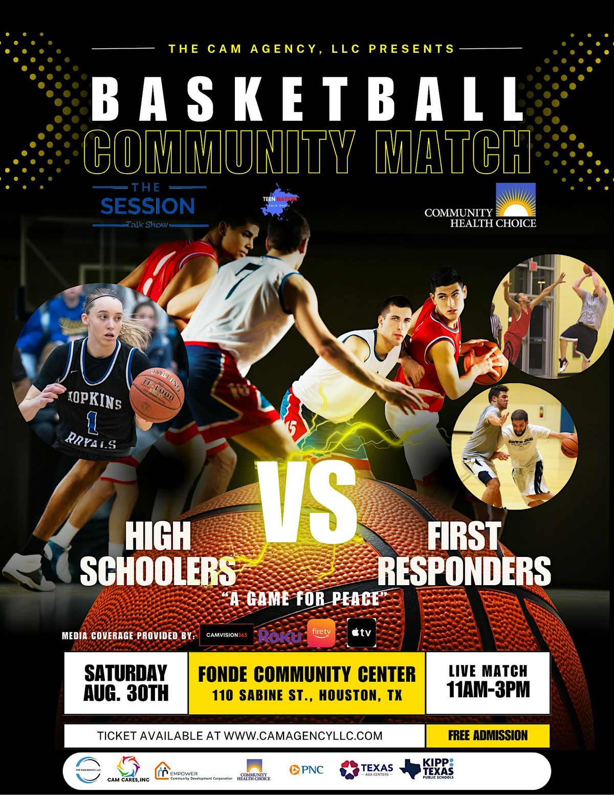 High Schoolers Vs First Responders: A Game for Peace, 30 August | Event in Houston | AllEvents