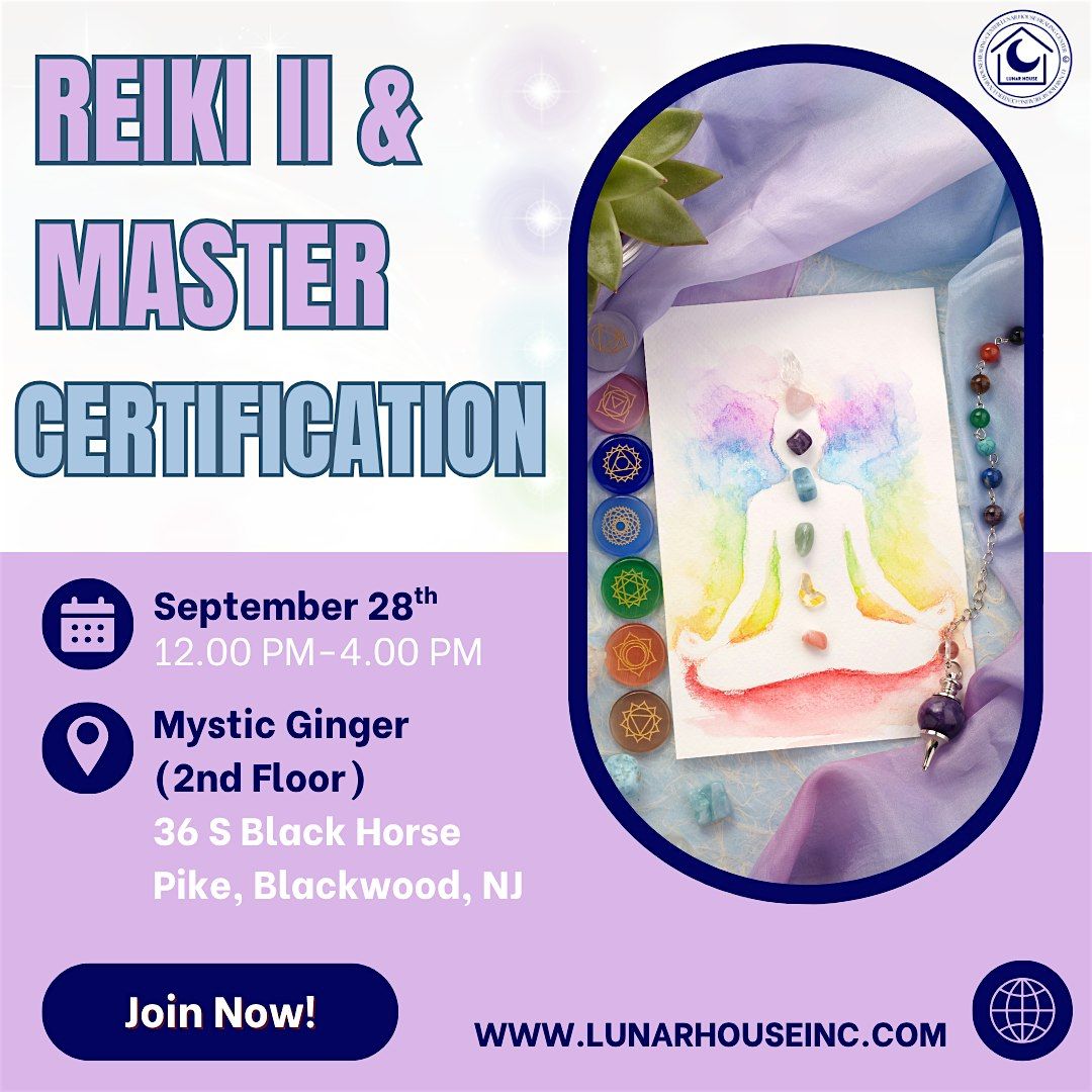 Reiki 2 and Master Level- Certification, 28 September | Event in Gloucester Township | AllEvents