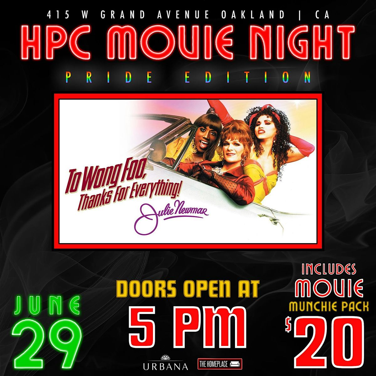 HPC Movie Night: Pride Edition, 29 June | Event in Oakland | AllEvents