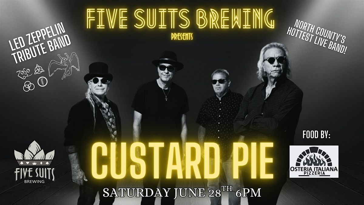 Custard Pie - Led Zeppelin Tribute, 28 June | Event in Vista | AllEvents