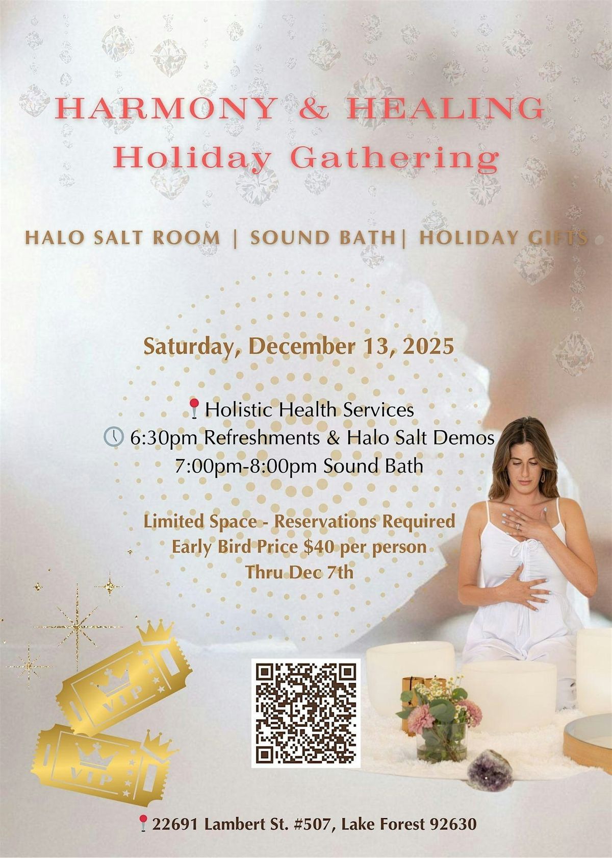 Holiday Sound Bath, 13 December | Event in Lake Forest | AllEvents