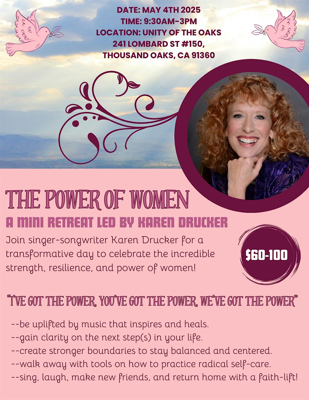 The Power of Women Mini Retreat, 3 May | Event in Thousand Oaks | AllEvents