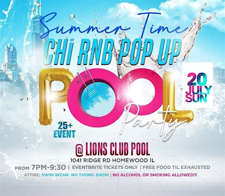 Pop-Up RnB Pool Party, 20 July | Event in Homewood | AllEvents