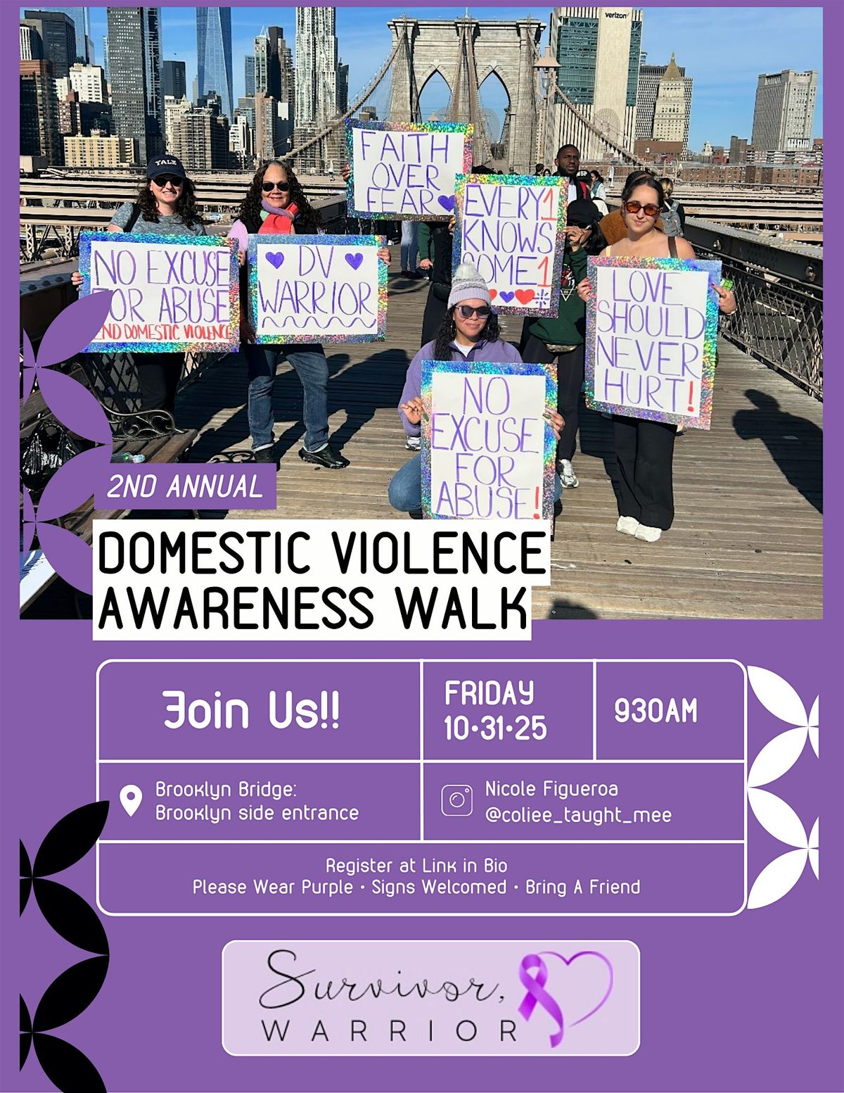 Domestic Violence Walk, 31 October | Event in Brooklyn | AllEvents