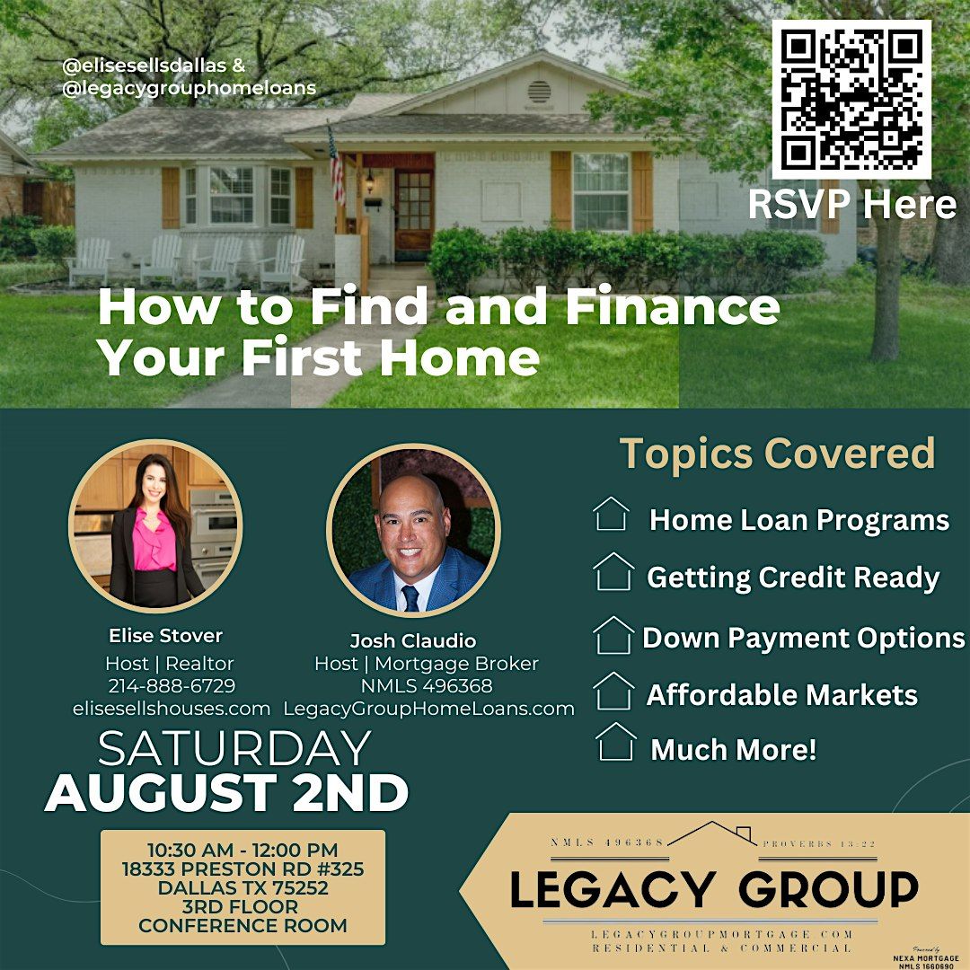 Let's Find & Finance You a House!, 2 August | Event in Dallas | AllEvents