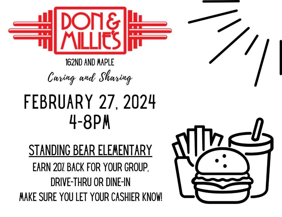 Don &amp; Millies Standing Bear PTO Fundraiser Night, Don &amp; Millie's, Boys ...