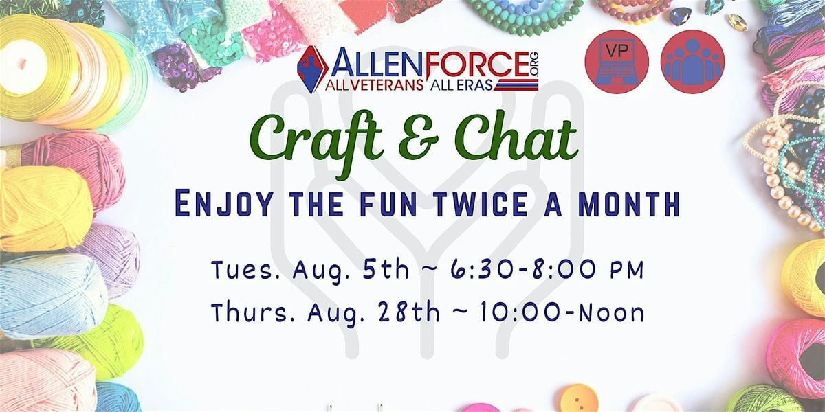 Craft & Chat, 28 August | Event in Joliet | AllEvents